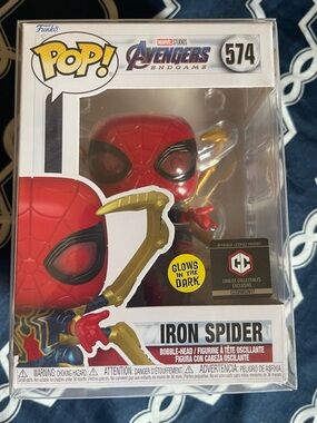 Funko Iron Spider Glow Pop! Figure